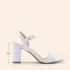 imageDREAM PAIRS Womens Chunky Heels Block Round Open Toe Ankle Strap Heel Fashion Wedding Party Comfort Dress Sandals ShoesWhite