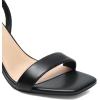 imageDREAM PAIRS Womens Chunky Heels Square Open Toe Ankle Buckle Strappy Block Heeled Sandals for Party Wedding DailyBlackpu