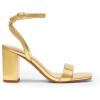 imageDREAM PAIRS Womens Chunky Heels Square Open Toe Ankle Buckle Strappy Block Heeled Sandals for Party Wedding DailyGoldmetallic