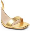 imageDREAM PAIRS Womens Chunky Heels Square Open Toe Ankle Buckle Strappy Block Heeled Sandals for Party Wedding DailyGoldmetallic