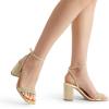 imageDREAM PAIRS Womens Chunky Heels Square Open Toe Ankle Buckle Strappy Block Heeled Sandals for Party Wedding DailyGoldrhinestone