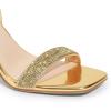 imageDREAM PAIRS Womens Chunky Heels Square Open Toe Ankle Buckle Strappy Block Heeled Sandals for Party Wedding DailyGoldrhinestone