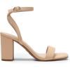 imageDREAM PAIRS Womens Chunky Heels Square Open Toe Ankle Buckle Strappy Block Heeled Sandals for Party Wedding DailyNudenubuck