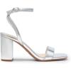 imageDREAM PAIRS Womens Chunky Heels Square Open Toe Ankle Buckle Strappy Block Heeled Sandals for Party Wedding DailySilvermetallic