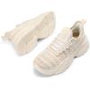 imageDREAM PAIRS Womens Platform Chunky Fashion Sneakers Slip on Walking Stylish Lightweight Classic Casual SneakerBeigeRainbow