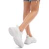 imageDREAM PAIRS Womens Platform Chunky Fashion Sneakers Slip on Walking Stylish Lightweight Classic Casual SneakerWhite