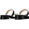 imageDREAM PAIRS Womens Slides Heels Slip On Low Block Sandals Two Strap Open Round Toe Chunky Casual Summer Mules ShoesBlack