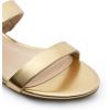 imageDREAM PAIRS Womens Slides Heels Slip On Low Block Sandals Two Strap Open Round Toe Chunky Casual Summer Mules ShoesGold