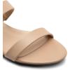 imageDREAM PAIRS Womens Slides Heels Slip On Low Block Sandals Two Strap Open Round Toe Chunky Casual Summer Mules ShoesNudepu