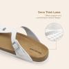 imageDREAM PAIRS Arch Support Thong Sandals for Women Casual Leather Flip Flops Dressy Slides with Soft Cork Footbed Adjustable Strap for Summer Beach VacationWhite