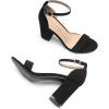 imageDREAM PAIRS Heels for Women Chunky Block Heel Open Toe Ankle Strap 35 Inch Heeled Sandals for Party Date WeddingBlacknubuck