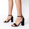 imageDREAM PAIRS Heels for Women Chunky Block Heel Open Toe Ankle Strap 35 Inch Heeled Sandals for Party Date WeddingBlacknubuck