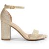 imageDREAM PAIRS Heels for Women Chunky Block Heel Open Toe Ankle Strap 35 Inch Heeled Sandals for Party Date WeddingGold