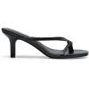 imageDREAM PAIRS Heels for Women Flip Flops Kitten Low Heels Open Square Toe Thong Heeled Sandals Sexy Fashion Comfort Shoes for Party Casual SlidesBlack