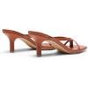 imageDREAM PAIRS Heels for Women Flip Flops Kitten Low Heels Open Square Toe Thong Heeled Sandals Sexy Fashion Comfort Shoes for Party Casual SlidesBrown