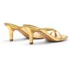 imageDREAM PAIRS Heels for Women Flip Flops Kitten Low Heels Open Square Toe Thong Heeled Sandals Sexy Fashion Comfort Shoes for Party Casual SlidesGold