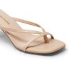 imageDREAM PAIRS Heels for Women Flip Flops Kitten Low Heels Open Square Toe Thong Heeled Sandals Sexy Fashion Comfort Shoes for Party Casual SlidesNude