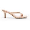 imageDREAM PAIRS Heels for Women Flip Flops Kitten Low Heels Open Square Toe Thong Heeled Sandals Sexy Fashion Comfort Shoes for Party Casual SlidesNude