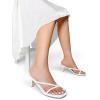 imageDREAM PAIRS Heels for Women Flip Flops Kitten Low Heels Open Square Toe Thong Heeled Sandals Sexy Fashion Comfort Shoes for Party Casual SlidesWhite
