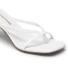 imageDREAM PAIRS Heels for Women Flip Flops Kitten Low Heels Open Square Toe Thong Heeled Sandals Sexy Fashion Comfort Shoes for Party Casual SlidesWhite