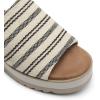 imageDREAM PAIRS Platform Sandals Women Slipon Espadrille Bohemia Wedge Sandals Comfort Dressy Summer Open Toe Canvas Slides for Womens Outdoor Walking Beach VacationNaturalfabric