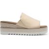 imageDREAM PAIRS Platform Sandals Women Slipon Espadrille Bohemia Wedge Sandals Comfort Dressy Summer Open Toe Canvas Slides for Womens Outdoor Walking Beach VacationNude