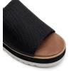 imageDREAM PAIRS Platform Sandals Women Slipon Espadrille Bohemia Wedge Sandals Comfort Dressy Summer Open Toe Canvas Slides for Womens Outdoor Walking Beach VacationBlack