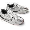 imageDREAM PAIRS Women Chunky Platform Retro Fashion Sneakers Comfortable Breathable Walking Shoes Casual Lace Up Tennis ShoesSilver