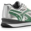 imageDREAM PAIRS Women Chunky Platform Retro Fashion Sneakers Comfortable Breathable Walking Shoes Casual Lace Up Tennis ShoesSilverGreen