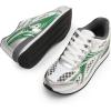 imageDREAM PAIRS Women Chunky Platform Retro Fashion Sneakers Comfortable Breathable Walking Shoes Casual Lace Up Tennis ShoesSilverGreen