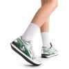 imageDREAM PAIRS Women Chunky Platform Retro Fashion Sneakers Comfortable Breathable Walking Shoes Casual Lace Up Tennis ShoesSilverGreen