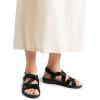 imageDREAM PAIRS Womens Arch Support Sandals Comfortable Open Toe Dress Flats Walking Sandals for SummerBlack