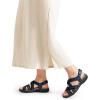 imageDREAM PAIRS Womens Arch Support Sandals Comfortable Open Toe Dress Flats Walking Sandals for SummerNavy