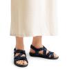 imageDREAM PAIRS Womens Arch Support Sandals Comfortable Open Toe Dress Flats Walking Sandals for SummerNavy