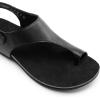 imageDREAM PAIRS Womens Comfortable Cork Footbed Arch Support Sandals Casual to Dressy Thong Walking Flat Sandals for SummerAll Black