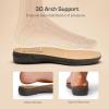 imageDREAM PAIRS Womens Comfortable Cork Footbed Arch Support Sandals Casual to Dressy Thong Walking Flat Sandals for SummerAll Black