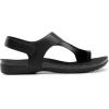 imageDREAM PAIRS Womens Comfortable Cork Footbed Arch Support Sandals Casual to Dressy Thong Walking Flat Sandals for SummerAll Black