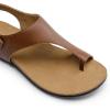 imageDREAM PAIRS Womens Comfortable Cork Footbed Arch Support Sandals Casual to Dressy Thong Walking Flat Sandals for SummerBrown