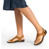 imageDREAM PAIRS Womens Comfortable Cork Footbed Arch Support Sandals Casual to Dressy Thong Walking Flat Sandals for SummerTan