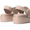 imageDREAM PAIRS Womens Low Wedge Sandals Comfortable Arch Support Platform Open toe Casual Dressy Flat Summer Sandals with Adjustable StrapsNude