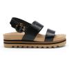 imageDREAM PAIRS Womens Orthopedic Arch Support Platform Sandals Comfortable Cork Insole Low Wedges Sandals Flatform Summer Dress Shoes Cute Buckle Wedges for BeachBlack