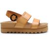 imageDREAM PAIRS Womens Orthopedic Arch Support Platform Sandals Comfortable Cork Insole Low Wedges Sandals Flatform Summer Dress Shoes Cute Buckle Wedges for BeachNatural
