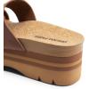imageDREAM PAIRS Womens Platform Slides Sandals Comfortable Arch Support Footbed Two Strap Slipon Fashion Beach Wedge SandalsBrown