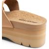 imageDREAM PAIRS Womens Platform Slides Sandals Comfortable Arch Support Footbed Two Strap Slipon Fashion Beach Wedge SandalsNude