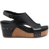 imageDREAM PAIRS Womens Platform Wedge Sandals Comfortable PeepToe Cork Casual ampamp Dressy Summer Lightweight Shoes for All Day WearBlack