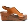 imageDREAM PAIRS Womens Platform Wedge Sandals Comfortable PeepToe Cork Casual ampamp Dressy Summer Lightweight Shoes for All Day WearTan