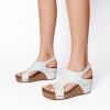 imageDREAM PAIRS Womens Platform Wedge Sandals Comfortable PeepToe Cork Casual ampamp Dressy Summer Lightweight Shoes for All Day WearWhite