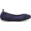 imageDREAM PAIRS Womens Round Toe Foldable Portable Knit Ballet Flats Comfortable Dressy Flats for Work Office Dress Shoes Business CasualNavy