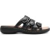 imageDREAM PAIRS Womens Slide Sandals Comfortable Arch Support Casual Walking Sandals Adjustable Straps Slip On Low Wedge Flat SandalsBlack