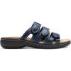 imageDREAM PAIRS Womens Slide Sandals Comfortable Arch Support Casual Walking Sandals Adjustable Straps Slip On Low Wedge Flat SandalsNavy
